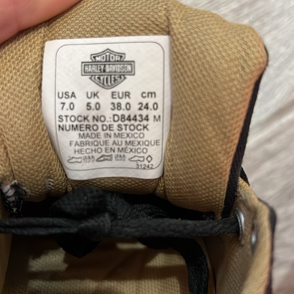 Harley Davidson Converse Style Tennis Shoes - Picture 4 of 5